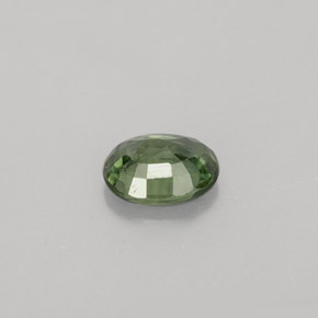 Zaffiro naturale verde da 0,79 ct, taglio ovale, VS