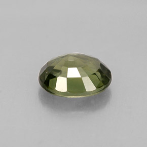 Zaffiro naturale verde da 0,86 ct, taglio ovale, VS