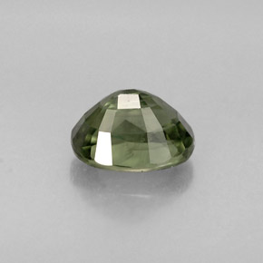 Zaffiro naturale verde da 0,94 ct, taglio ovale, VS