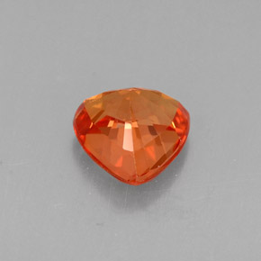 Zaffiro naturale arancione da 0,91 ct, trillion, VVS-VS
