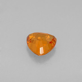 Zaffiro naturale arancione da 0,83 ct, trillion, VVS-VS