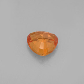 Zaffiro naturale arancione da 0,88 ct, trillion, VVS-VS
