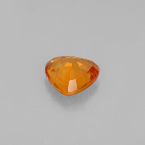 Zaffiro naturale arancione da 0,77 ct, trillion, VVS-VS