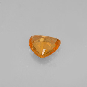 Zaffiro naturale arancione da 0,63 ct, trillion, VVS-VS