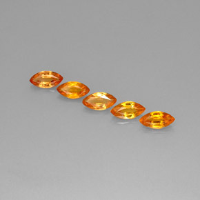 Zaffiro naturale arancione da 2,76 ct, marchesa, VVS-VS