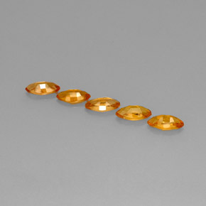 Zaffiro naturale arancione da 2,76 ct, marchesa, VVS-VS