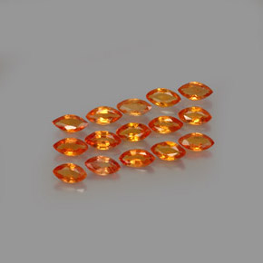 Zaffiro naturale arancione da  ct, marchesa, VVS-VS