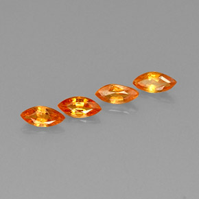 Zaffiro naturale arancione da  ct, marchesa, VVS-VS