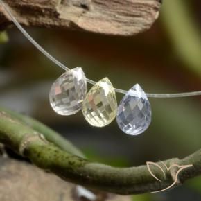 Gemme di Zaffiro Multicolore naturale da 2.29 ct, Taglio briolette, VVS