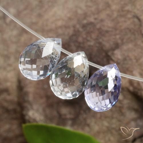Gemme di Zaffiro Multicolore naturale da 2.85 ct, Taglio briolette, VVS