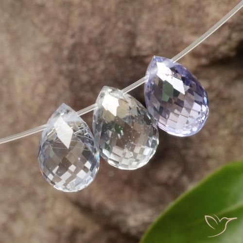 Gemme di Zaffiro Multicolore naturale da 2.85 ct, Taglio briolette, VVS