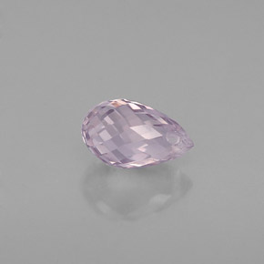 Zaffiro naturale viola da 0,91 ct, briolette, VVS
