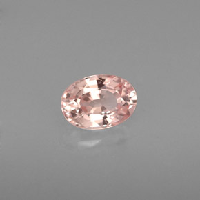 Zaffiro naturale rosa da 0,70 ct, taglio ovale, VVS