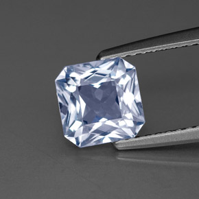 Zaffiro naturale blu da 1,82 ct, taglio smeraldo, VVS