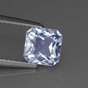 Zaffiro naturale blu da 1,82 ct, taglio smeraldo, VVS