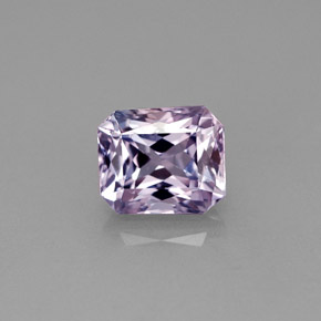 Zaffiro naturale viola da 1,86 ct, taglio smeraldo, VVS