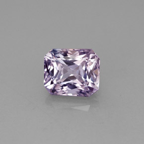 Zaffiro naturale viola da 1,86 ct, taglio smeraldo, VVS