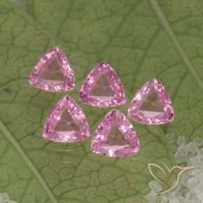 Zaffiro naturale rosa da 1,30 ct, trillion, VVS-VS