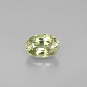 Zaffiro naturale verde da 0,72 ct, taglio ovale, VVS-VS