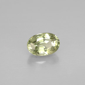 Zaffiro naturale verde da 0,72 ct, taglio ovale, VVS-VS