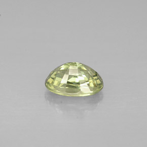 Zaffiro naturale verde da 0,72 ct, taglio ovale, VVS-VS