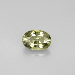 Zaffiro naturale verde da 0,67 ct, taglio ovale, VS