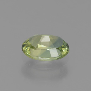 Zaffiro naturale verde da 0,63 ct, taglio ovale, VVS-VS
