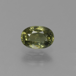 Zaffiro naturale verde da 0,71 ct, taglio ovale, VVS-VS