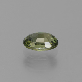 Zaffiro naturale verde da 0,71 ct, taglio ovale, VVS-VS