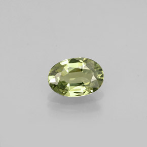 Zaffiro naturale verde da 0,57 ct, taglio ovale, VVS