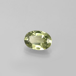 Zaffiro naturale verde da 0,57 ct, taglio ovale, VVS