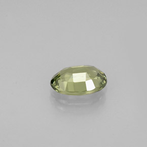 Zaffiro naturale verde da 0,57 ct, taglio ovale, VVS