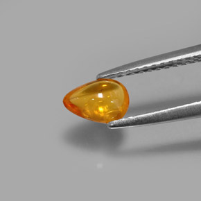 Zaffiro naturale arancione da 0,74 ct, trasparente, trasparente/traslucido