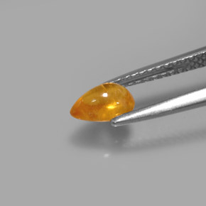 Zaffiro naturale giallo da 0,81 ct, trasparente, trasparente/traslucido