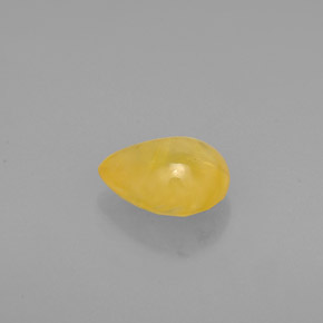 Zaffiro naturale giallo da 1,22 ct, trasparente, trasparente/traslucido