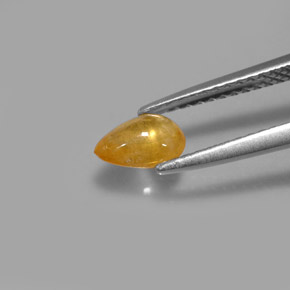 Zaffiro naturale giallo da 0,68 ct, trasparente, trasparente/traslucido
