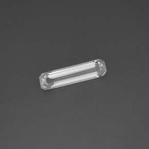 Zaffiro naturale bianco da 0,56 ct, taglio smeraldo, VVS-VS