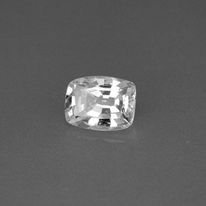 Zaffiro naturale bianco da 1,09 ct, taglio a cuscino, VVS-VS