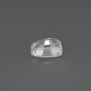 Zaffiro naturale bianco da 1,09 ct, taglio a cuscino, VVS-VS