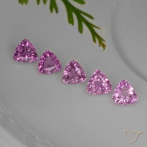 Zaffiro naturale porpora da 1,44 ct, trillion, VVS-VS