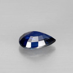 Zaffiro naturale blu da 1,19 ct, taglio a pera, VVS