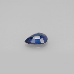 Zaffiro naturale blu da 0,71 ct, taglio a pera, VS