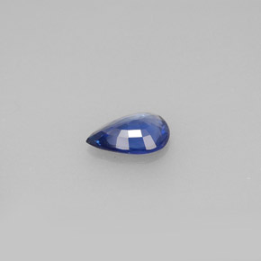 Zaffiro naturale blu da 0,62 ct, taglio a pera, VVS
