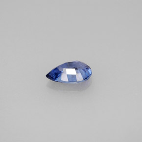 Zaffiro naturale blu da 0,81 ct, taglio a pera, VVS