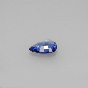 Zaffiro naturale blu da 0,66 ct, taglio a pera, VVS