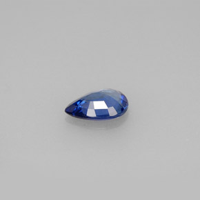 Zaffiro naturale blu da 0,69 ct, taglio a pera, VVS