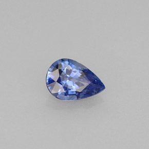 Zaffiro naturale blu da 0,72 ct, taglio a pera, VVS-VS