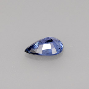 Zaffiro naturale blu da 0,64 ct, taglio a pera, VVS-VS