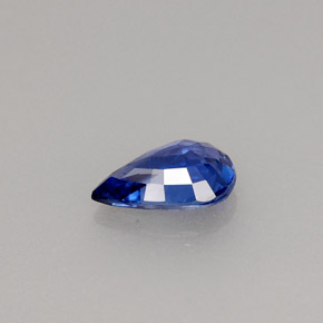 Zaffiro naturale blu da 0,72 ct, taglio a pera, VVS-VS