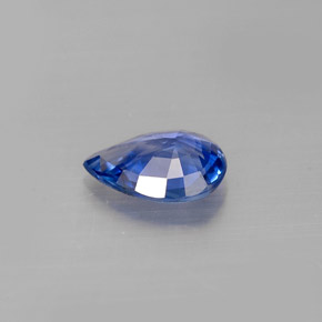 Zaffiro naturale blu da 0,67 ct, taglio a pera, VVS-VS